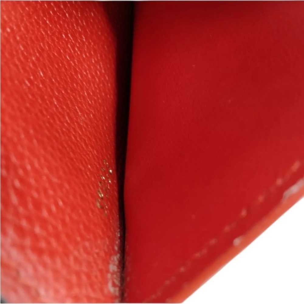 Louis Vuitton Red and Brown Monogram Wallet - Picture 8 of 9